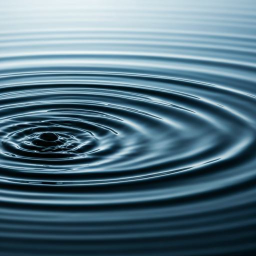 A peaceful close-up of calm water with soft ripples